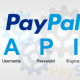 PayPal API Username, Password and Signature